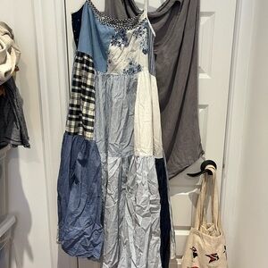 La reunion patchwork dress small